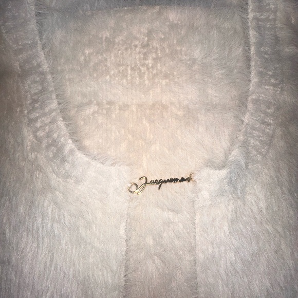 Jacquemus Cream Fuzzy Cardigan - Picture 2 of 3